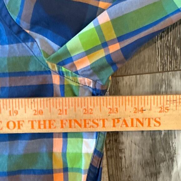 Abercrombie & Fitch Multicolor Plaid Casual Button Up Oxford Shirt Size XXL Y2K - Picture 7 of 9
